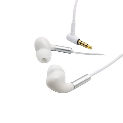 China In-ear gold plated 3.5mm plug headphone in-ear with strong bass wired handsfree earbuds earpiece for sale