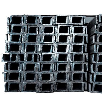 China 3.0-14.5 mm black U Channel Steel Q235 For Construction Cutting Processing en venta