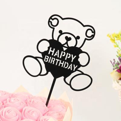 China Various Cake Toppers Acrylic Wedding Party Happy Birthday Decoration Accessories Home Supplies for sale