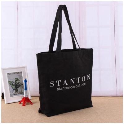 China Fashion Handled Logo Printed Shopping Canvas Cotton Tote Bag for sale