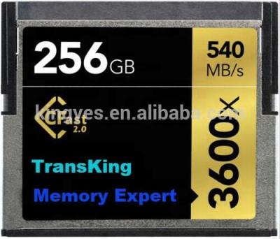 China Original 256GB TransKing CFast 2.0 3600X 540MB/s CFast 256 Compact Flash Card CF Card Professional Memory Card for sale