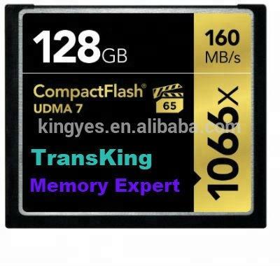 China Original 128GB TransKing 1066X 160MB/s UDMA 7 Professional L 128GB Flash Card CF Card Compact Memory Card for sale