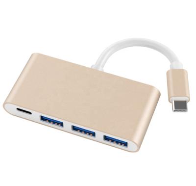 China 2020 Best Selling Aluminum Alloy Type C to USB 3.0 HUB PD Quick Charging for sale