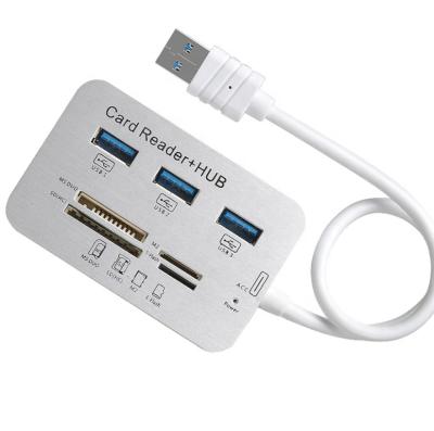 China ABS Factory Model USB 3.0 HUB Private Card Reader for sale