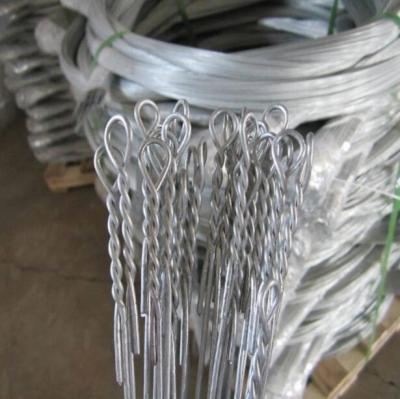 China Binding Wire Galvanized Double Loop Bullet Ties Galvanized Single Loop Bullet Ties Cotton Wrapping Wire for sale