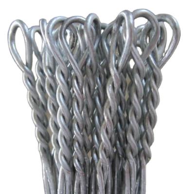 China Galvanized Long Double Binding Wire Loop Bale Ties Galvanized Single Loop Bale Ties Cotton Wrapping Wire for sale