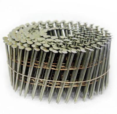 China Flat Cheap Price Screw Shank Coil Nails / Coil Wire Nails Factory for sale