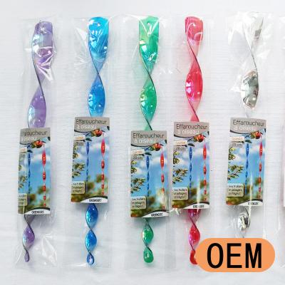 China Wind Viable Reflective Ornamental Repellent Wholesale Spiral Device Spiral Bird Alert Rod for sale