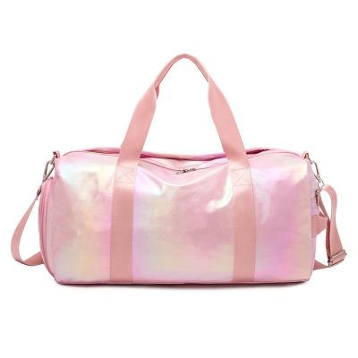 China Pink Luxury Folding Travel Bags Duffle Organizing Kids Travel Bag Folding Travel Bag For Women for sale