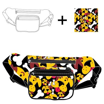 China Custom Water Proof Waist Bag Fitness Pussy Package Cartoon Waist Bag Kids Waist Bag Waterproof Logo Waist Bag for sale