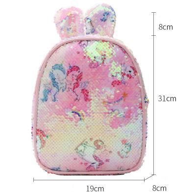 China Cute Baby Unicorn Backpack Carrier Sequin Backpack Mini Toddler Waterproof Backpack for Girls Leather Toddler Girl Purses for sale