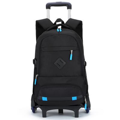 China Waterproof Trolley Bags Boys School Bags With Wheels Backpacks For School Children Trolley Backpack Trolley School Bag for sale