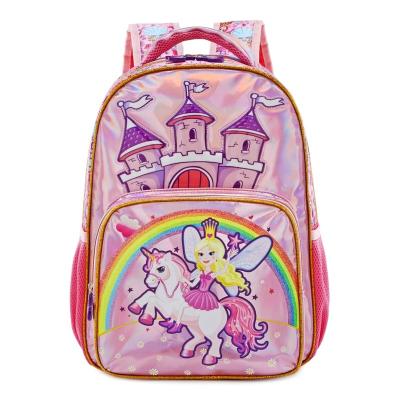 China Waterproof Backpack For School Girl Princess Customized Backpack Pink School Bags For Kids for sale