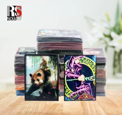 China Custom Game Card Sleeves Surface Pattern Printing Customized Logo Multiple Color Options for sale