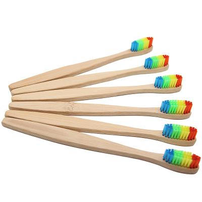 China Disposable Natural And Eco-friendly Wooden Bamboo Soft Bamboo Toothbrush for sale