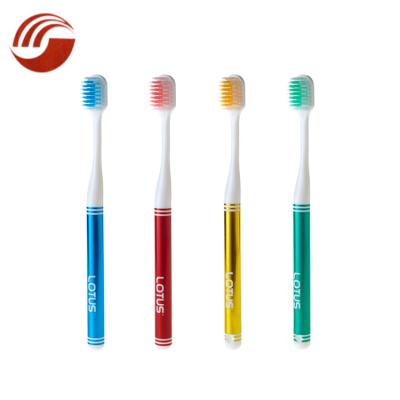 China Collapsible Colorful Soft Bristle Plastic Biodegradable Adult Toothbrush for sale