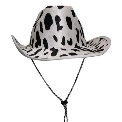 China Cowboy Image Haiwin Party Brim Western Cowboy Hats Wholesale Custom Wide Unisex Double Sided Printing Cowgirl Hat for sale