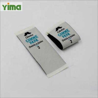 China Sustainable Custom Sewing Apparel Labels LabelTags And Woven Labels Center Ply Label for sale