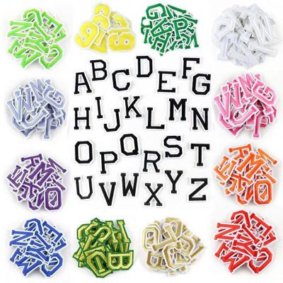 China 2022 wholesale fashion 3D alphabet letter embroidery patches decorative fabric paste for clothes for sale