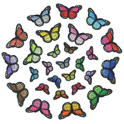 China 3D Organza Lace Butterfly Embroidery Patch For Girl's Dress Decorative for sale