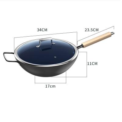 China Top Quality Sustainable Sound Preseason Latest Design High Carbon Steel Wok for sale