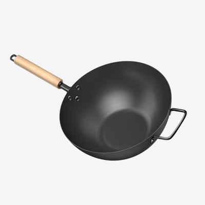 China Top Quality Sustainable Sound Preseason Latest Design High Carbon Steel Wok for sale