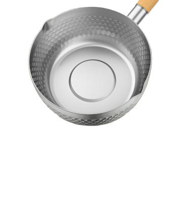 China Sustainable 304 Stainless Steel Pot Durable Kitchen Household Saucepan With Lid for sale