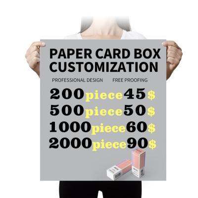 China Recycled Materials Cool Design Custom White Card Paper Packaging Box With Window for sale