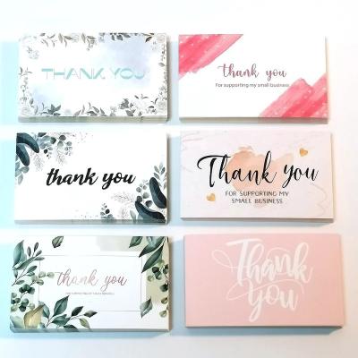 China custom Eco-friend logo thank you card for small business for sale