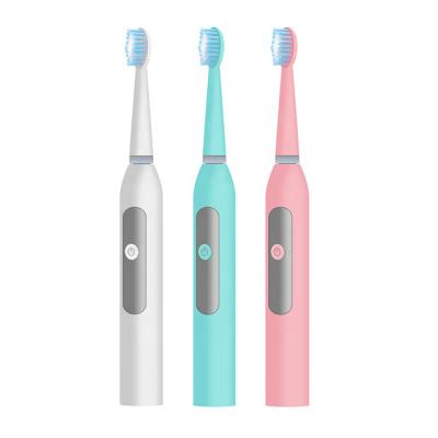 China PT3S Sonic Electric Soft Bristle Adult USB Rechargeable Powered Vibrating Automatic Chargeable Toothbrush for sale