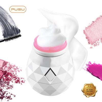 China Electric A4 Silicone Face Brush Battery Operated Hot Selling Deep Facial Cleansing Brush Factory for sale