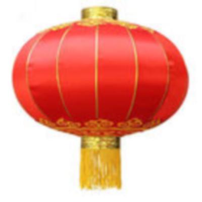 China Traditional Chinese Lantern Traditional Chinese Style Fabric Red Red Shade for Pendant or Ceiling Lamp for Lobby/Living Room/Hotel/Restaurant Lantern for sale