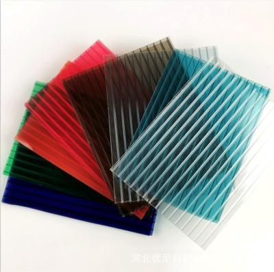 China Contemporary Polycarbonate Sheets UV Hollow Polycarbonate Panels Custom PC Sun Panel for sale