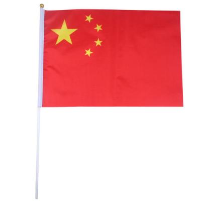 China Health Care Institute Mini Custom National Pennant Flags Handheld Banners On Stick Party Decorations Handheld Flags for sale