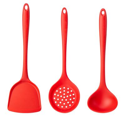 China Hot Selling High Performance 3pcs Disposable Silicon Spatula Kitchen Utensil Set for sale