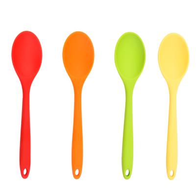 China Large viable number of lightweight high temperature resistant silicone nylon spoon kitchen tableware wholesale for sale