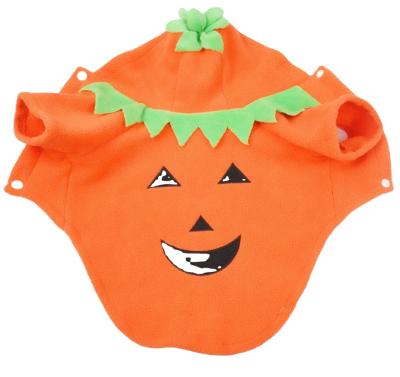 China Fashion fine quality Halloween pumpkin transformation dress comfortable stocked dog coats pet clothes winter for sale