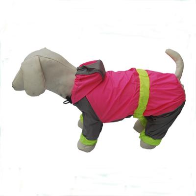 China Durable Stored Using Soft Raincoat Waterproof Fluorescent Small Medium Large Dog Clothes Dogs Clothes Pet Clothes for sale