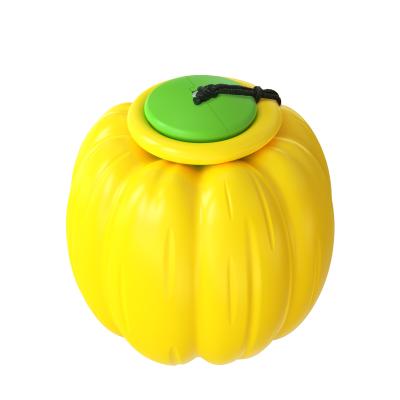 China New Type Pumpkin Shape Throwing Ball Puzzle Game Dog Sustainable Selling Well Interactive Toys for sale