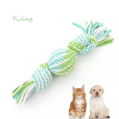 China Dog Toy Molar Pet Bite Knot Stocked Molar Hand - Woven Bite Resistant Cotton Rope Dog Toy for sale