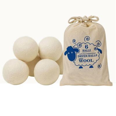 China SANITARY Best Selling Products 2022 New Trending Amazon In USA Amazon Private Label Organic Wool Dryer Balls For Laundry Washing Machine for sale