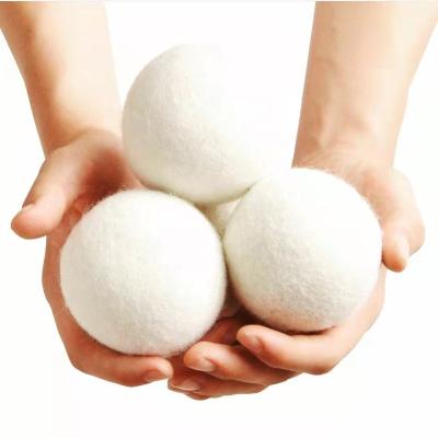 China SANITARY 100% Organic Felt Gray White 7cm Wool Drier Balls For Laundry for sale