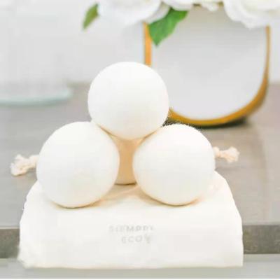 China SANITARY 100% Organic Felt Gray White 7cm Wool Drier Balls For Laundry for sale