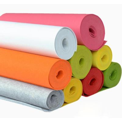 China Wholesale 1-5mm Viable Thickness China Polyester Soft Felt Fabric Soft Roll for sale