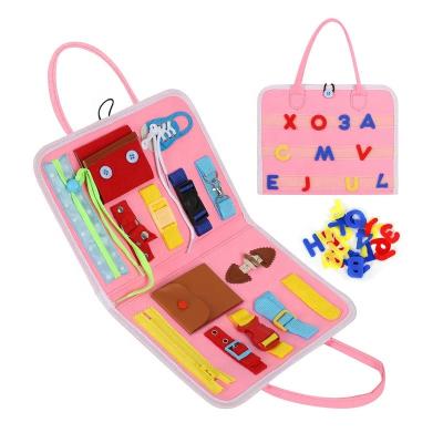 China Educational Preschool Toys OEM & ODM Customize Kids Early Education Montessori Toys Busi Felt Busy Board For Sensory Toddlers for sale