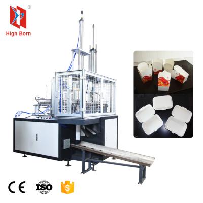 China 200-400 g/m2 1PE or 2PE coated full automatic paper lunch box making machine with factory price for sale