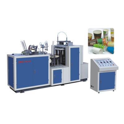 China 140-320 g/kg unilateral PE (Polyethylene) film coated/laminated paper automatic single pe Zbj-A12 disposable paper cup forming machine for sale