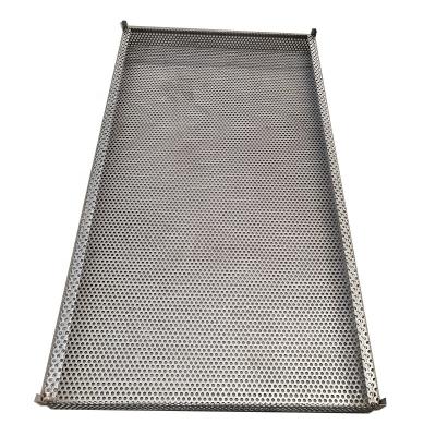 China Corrosion Resistance Perforated Tray 316L 2205 Perforated Stainless Steel Mesh Baking Tray For Drying 304 for sale