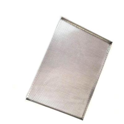 China Customizable Punch and Plain Durable and Beautiful Stainless Steel Food Grade Corrosion Resistance Wire Mesh Filter Tray for sale