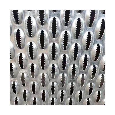 China Corrosion Resistance Crocodile Mouth Perforated Metal Mesh For Antiskid Plate for sale